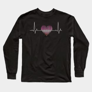 Lesbian heartbeat Long Sleeve T-Shirt